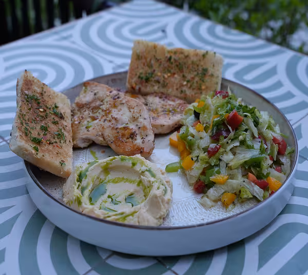 Healthy grilled chicken breast