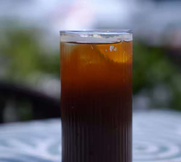iced black coffee